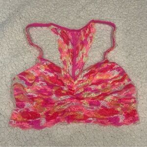victoria’s secret pink lace bralette size medium